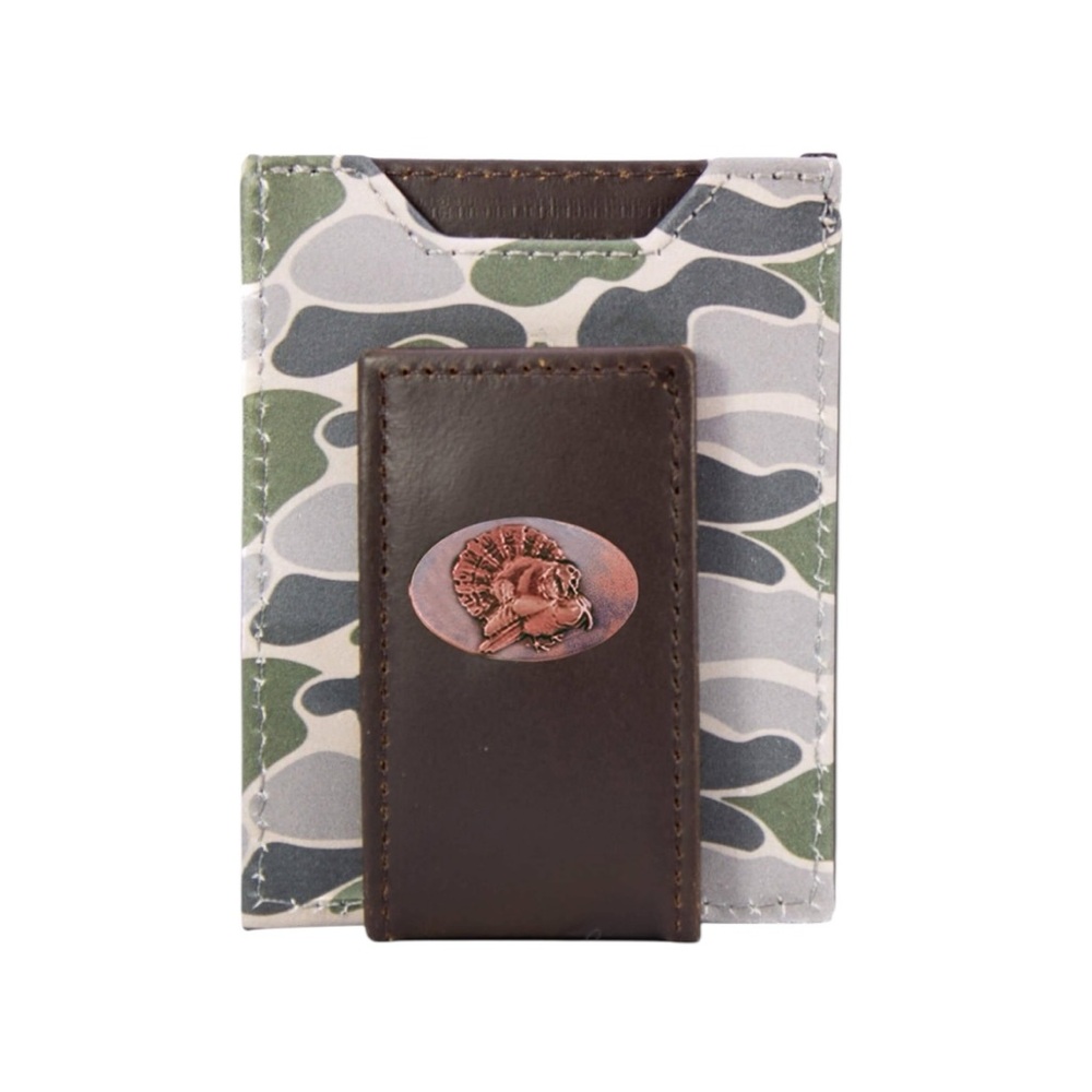 Zep Pro Turkey Camo Leather Wallet - Magnetic Front Pocket Card Case
C2